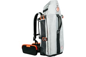 The Maxine One Dog Backpack Carrier with Snacc Pacc Hip Belt by LITTLE CHONK | Adjustable Front Facing Bag for Travel or Hiking | Made for Pets Up to 50 lbs | Snack Storage | Large, Chonkcrete Gray