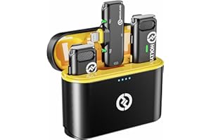 Hollyland Lark C1 Wireless Lavalier Microphone for iPhone 14/13/12, MFi Certified, Plug and Play, Noise Cancelling Lapel Mic 