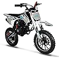 SYX MOTO 58CC 4-Stroke Kids Mini Dirt Bike, 8-14 Gas Powered Off-Road Pull Start Motorcycle, Pocket Pit Trail Bikes W/EPA Approved