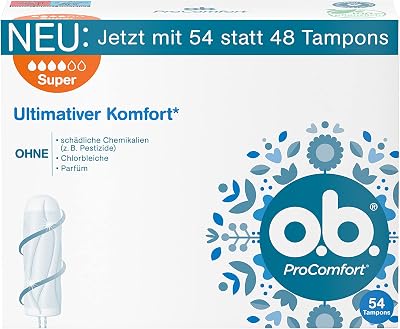 o.b. ProComfort Super Tampons 54 Pcs Brand New Pack