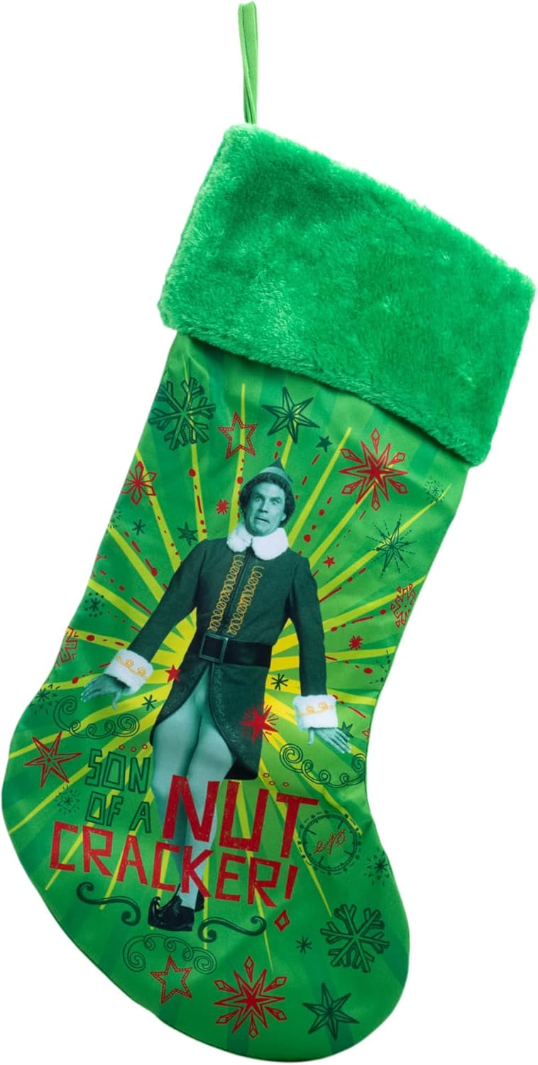 Nutcrackers - Kurt S. Adler Buddy The Elf Son of a Nutcracker Stocking