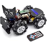 Adeept 4WD Omni-Directional Mecanum Wheel Robotic Car for Raspberry Pi Pico | DIY STEM Remote Controlled Educational Robot Kit with LCD1602 Display and Tutorials