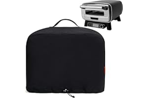 TRAVELIT Waterproof Cover for Ninja Pizza Oven MO201, UV Resistant, Windproof Accessories for Ninja Artisan Outdoor Pizza Oven, Power Cord Storage Pocket, Adjustable Drawstrings and Elastic Bands (Cover Only)