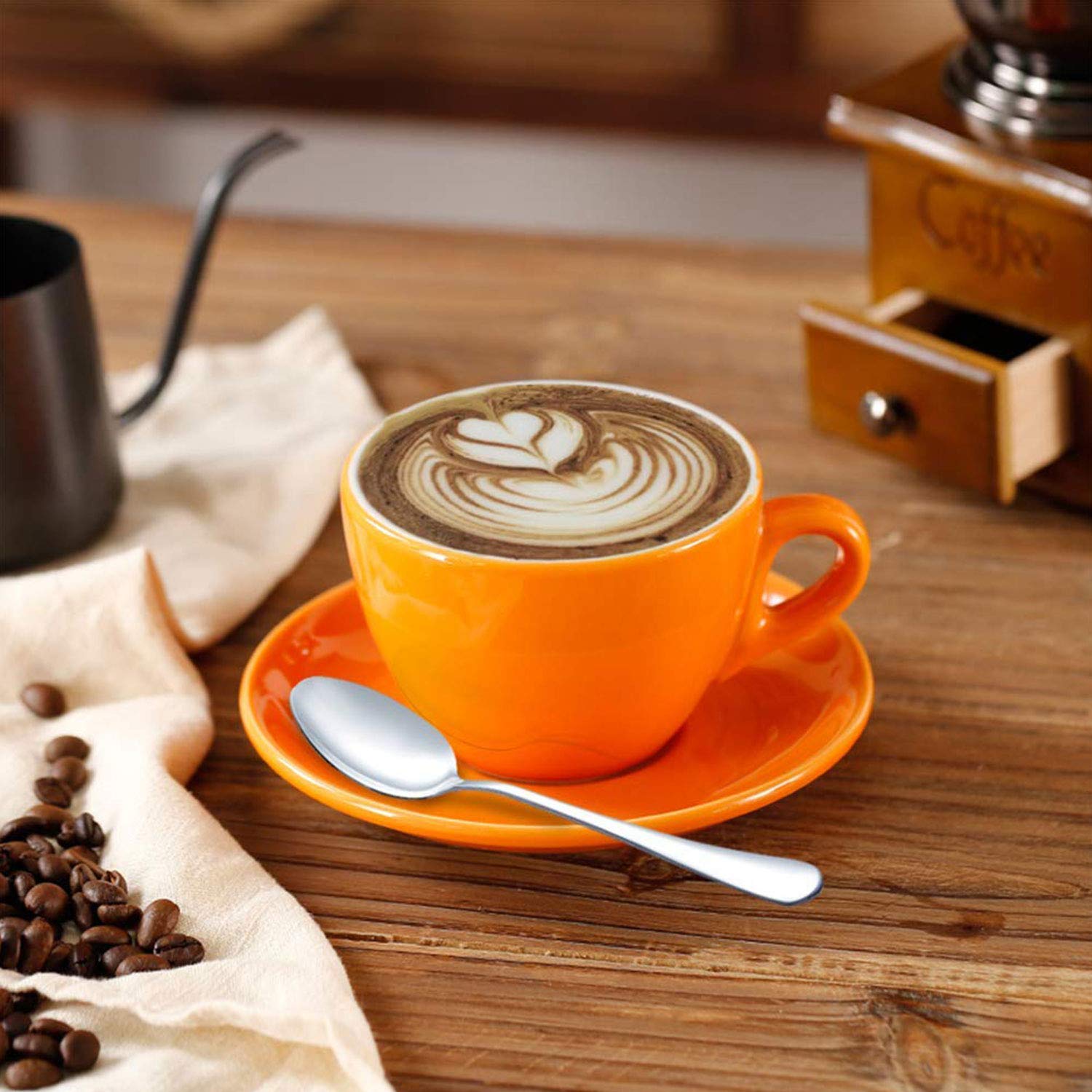 TaNaT 48 Piece Flatware Set Stainless Steel Serving Set Durable Hostess Serving Utensil Service for 8, Western Tableware with Smooth Round Edge,Dishwasher Safe,Daily Use