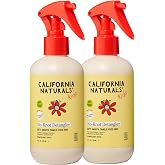 California Naturals Kids No-Knot Detangler Spray Duo, Leave-In Conditioner for Kids with Aloe Vera, Shea Butter and Vitamin B5, Sulfate Free, Paraben Free, All Hair Types, 8 fl oz