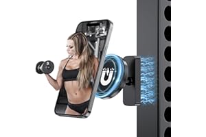 Kooprimit Magnetic Phone Holder for Gym with Dual-Sided N52 Super Magnets, Strong Magnetic Gym Accessories for Women & Men, Gym Essentials Attaches to Metal Surfaces