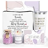 Best Friend Birthday Gifts Basket for Women - Unique Friendship Gifts for Women, Sister, Bestie, BFF (White)