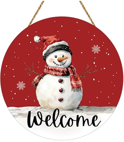 スノーマン　クリスマス　WELCOME WINTER Amazon.co.jp: Welcome Winter スノーマン ブルー 正面玄関サイン 木製
