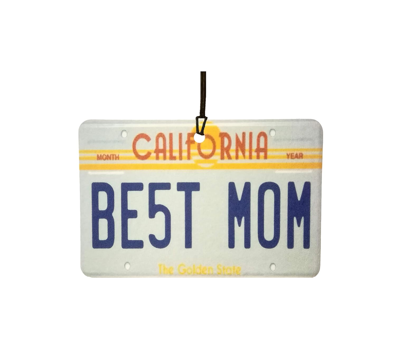 California Best Mom License Plate Car Air Freshener