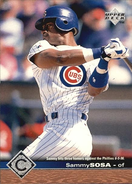 Amazon 1997 Upper Deck Baseball Card 30 Sammy Sosa Collectibles Fine Art