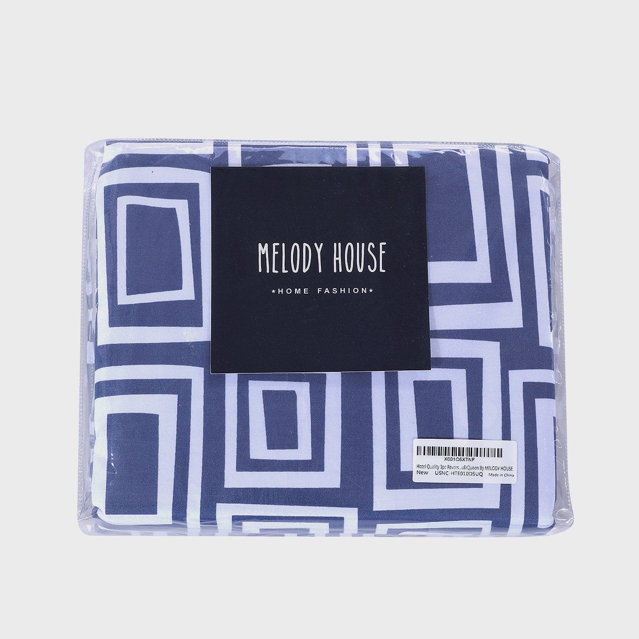 Melody House Hotel Quality Microfiber Reversible Duvet Cover Set Full/Queen 3 Piece Includes 2 Pillow Shams