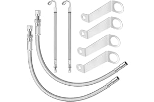 RUMNGSUY Double Tires Air Inflation Kit, Valve Stem Extenders, Valve Stem Extension, Tire Valve Extension. Double Tires Air Inflation Kit for Easy Connection to Tire Valves and Equipment, easy tire checking