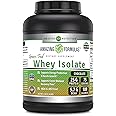 Amazing Formulas Grass-Fed Whey Protein Isolate | 25 Grams Protein Per Serving | 5 Lbs (2.26 Kg) | 5.7 Grams BCAA | Made in USA (5 Lb, Chocolate)