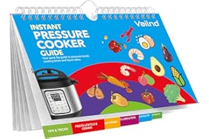 Vailnd Instant Pot Magnetic Cheat Sheet Magnet Booklet, Instant Pot Cookbooks, Pressure Cooker Cooking Guide, Instant Pot Accessories Quick Reference Cooking Times Chart, Kitchen Gifts for Women