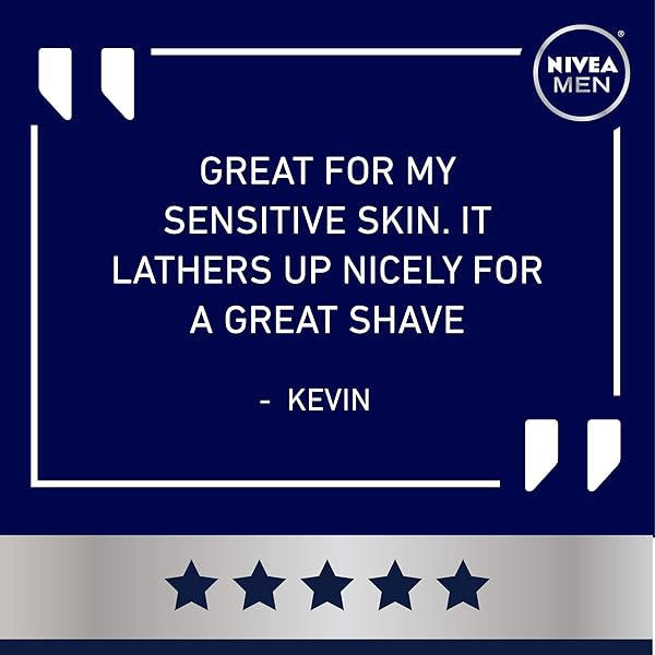 NIVEA MEN SENSITIVE SHAVE FOAM WITH VITAMIN E, SOOTHING CHAMOMILE AND WITCH HAZEL EXTRACTS, 7 OZ CAN (PACK OF 1)