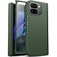 SIXBOX for Google Pixel 9 Pro Fold Slim Case with Hinge Protection & Screen Protector, Lightweight Durable Rugged Protective Anti-Fall Matte Hard PC Phone Cover Case for Pixel 9 Pro Fold 2024, Green