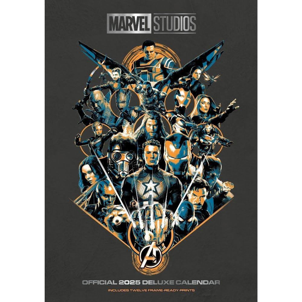 2025 Calendar Marvel Month to View A3 Deluxe Calendar Official Product