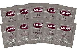 STRANGE BREW Lalvin - UX-Y1XE-IDOI Wine Yeast 71B Yeast, 10 Packs, Multicolor