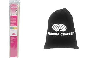 FRANK A. EDMUNDS CO. Frank A. Edmunds Split Rail Scroll Frame 8.5 Inch x24 Inch Bundle with Artsiga Crafts Small Project Bag