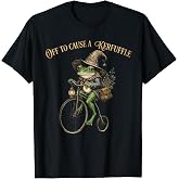 Off to Cause A Kerfuffle Witchy Frog Wizard T-Shirt
