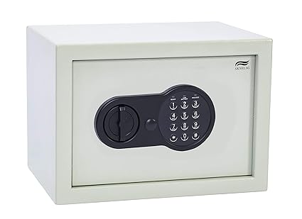 SkyFlag Security Solutions Electronic Safe Size - (27.5 X 37.5 X 29) CM (Ivory)