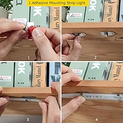 Threetwofour 100 Pack Double Fix LED Tape Light