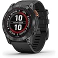 Garmin fēnix 7X Pro Solar, Multisport GPS Smartwatch, Built-in Flashlight, Solar Charging Capability, Black