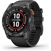 Garmin fēnix 7X Pro Solar, Multisport GPS Smartwatch, Built-in Flashlight, Solar Charging Capability, Black