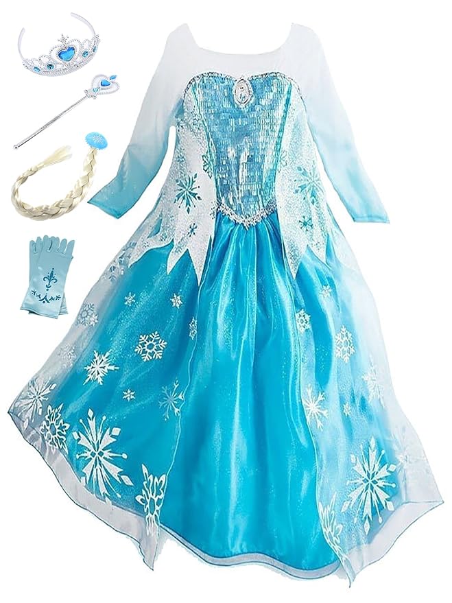 Eleasica – Chaussures Princesse Elsa Reine Des Neiges – Sandales à Talon Pour Fille