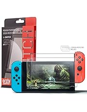Displayschutzfolie für das Nintendo Switch – Orzly Premium Glassschutzfolien [0.24mm] - DOPPELPACK - für das 6.2 Zoll Tablet Display der Nintendo Switch Konsole