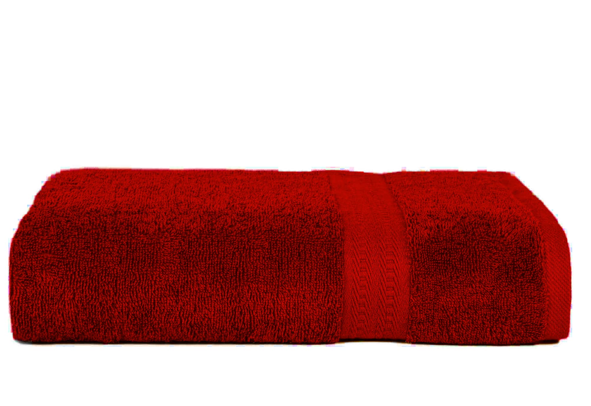 THE TEXTILE COMPANY Luxury Super Bath Sheets 100% Organic Egyptian Cotton Size 80x200 cm- Extra Large Quick Absorbent Bathroom Jumbo Towels 600 GSM Pack of 1 (RED)