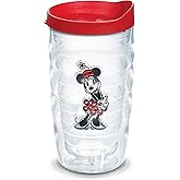 Tervis Disney Original Made in USA Double Walled Insulated Tumbler Travel Cup Keeps Drinks Cold & Hot, 10oz Wavy, Minnie