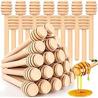 20Pcs Honey Dipper Sticks - Wooden Honey Dipper, 3 Inch Mini Honeycomb Stick, Honey Stirrer Stick for Honey Jar Dispense Driz