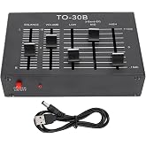 Fockety 3 Band Equalizer, 3 Band EQ EQ Equalizer Low Noise Volume Control High Medium Low 3 Band Sound Channel Fit Electronics, Turntables, Sound Cards, Guitars, Basses