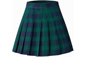 Shestellar Womens Stretchy Pleated Skirts