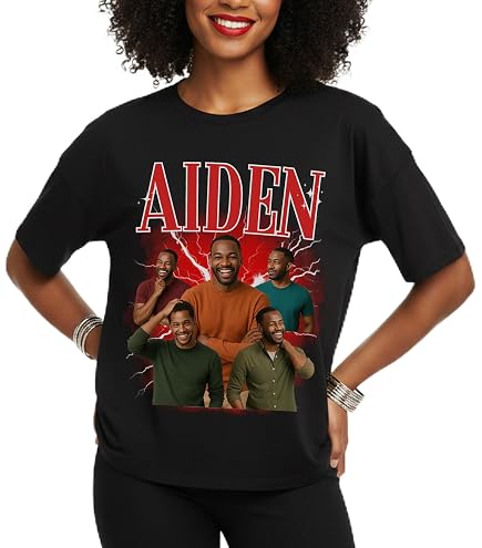 Amazon.com: Generic Personalized Nostalgic 90s Style Rap T-Shirt