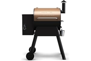Traeger Grills Pro 22 Wood Pellet Grill & Smoker, Electric Pellet Smoker Grill Combo, 6-in-1 BBQ Versatility, 572 sq. in. Grilling Capacity, Meat Probe, 450 Degree Max Temperature, 18LB Hopper, Bronze