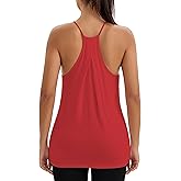 Bestisun Workout Athletic Yoga Tank Tops Spaghetti Strap Sports Gym Shirts for Women