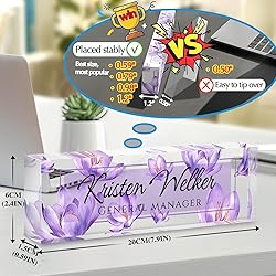 Custom Office Name Plate for Desk - Desk Name Plate