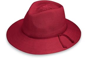 Wallaroo Hat Company Women’s Victoria Fedora – UPF 50+ UV Sun Hat, Wide Brim, Med/Large Sizes, Packable, Adjustable Sun Hat