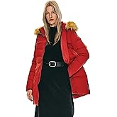 Orolay Women's Winter Down Jacket with Faux Fur Trim Hood