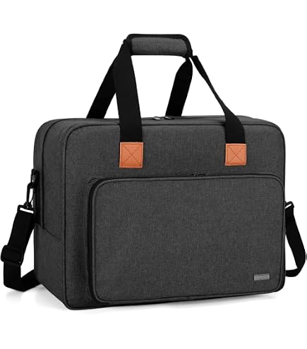 Bolsa Con Ruedas Para Máquina De Coser - Múltiples Bolsillos, Acolchada, Correa De Hombro Desmontable, Compatible Con Máquinas Estándar