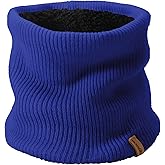 ACUSHLA Merino Wool Neck Gaiter for Men & Women - Fleece Lined Heavyweight Warm Knitted Scarf Neck Warmer Ski Face Mask