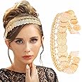 Fstrend Gold Coin Headpiece Belly Dance Headband Gypsy Accessory for Women