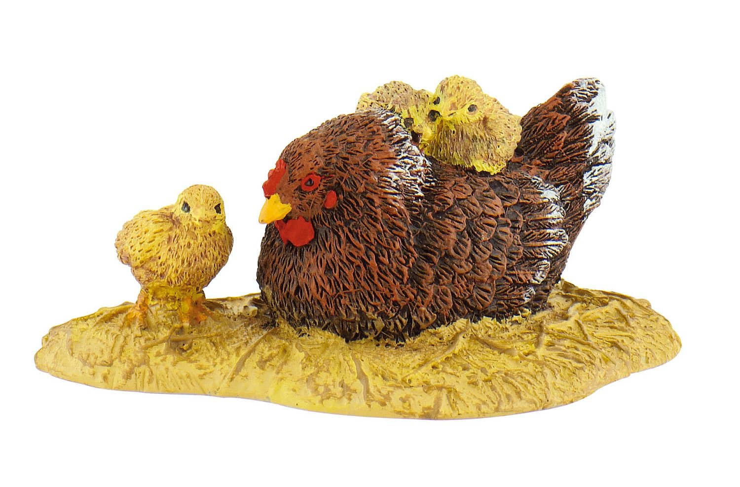 Bullyland "Hen with Chicks" Figure (Multi-Color)