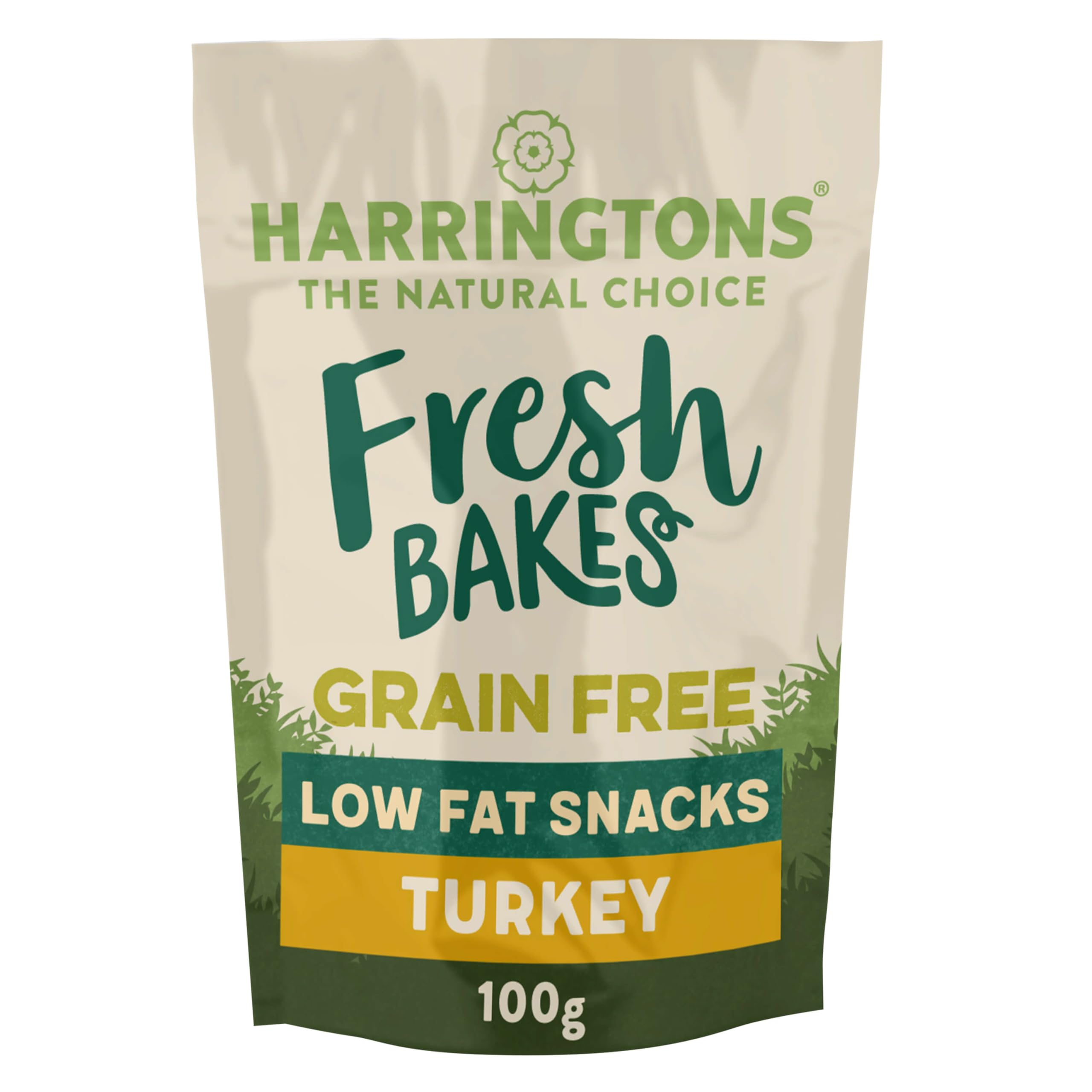Harringtons FreshBakes Grain Free Dog Treats Lean Turkey 100g (Pack of 7) - Low Fat Snack