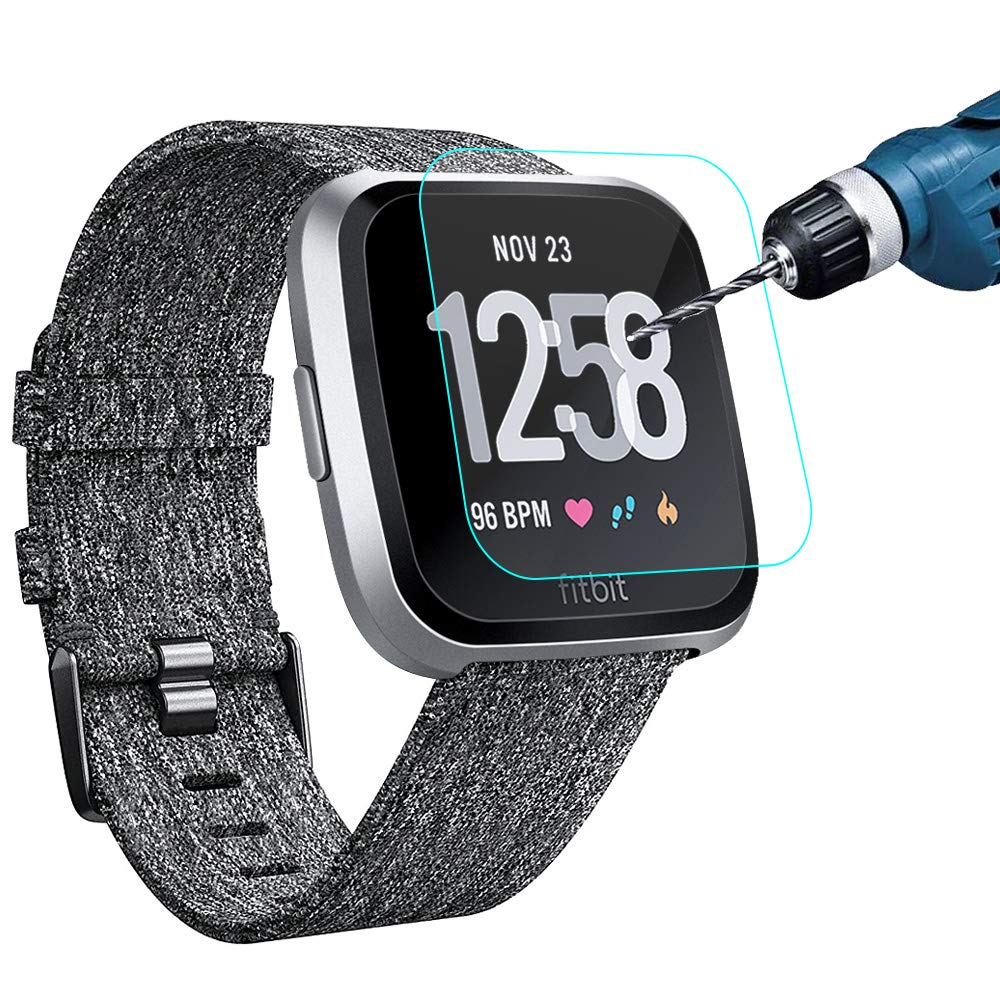 KIMILAR Compatible Fitbit Versa Screen Protector, (3 Pack) Transparent