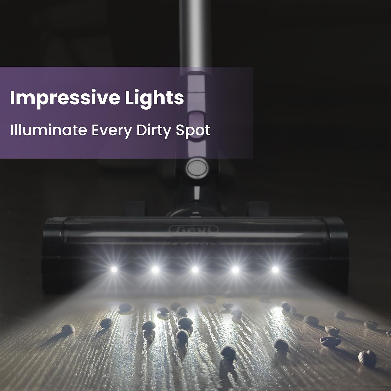 Cordless Vacuum Cleaner for Home | 400W Powerful Stick Vacuum | Long Runtime Detachable Battery | LED Display | Deep Clean for Hard Floor Carpet