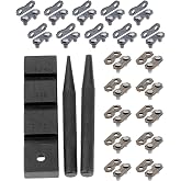 Universal Chainsaw Chain Repair Kit &ndash; Tool with 20 Link Sets for .325" 3/8" | 20 Joiner Sets (.325" &amp; 3/8"LP) For 0.050/0.058" Gauge + 3-Piece Breaker Tool &ndash; Compatible with STIHL Husqvarna Oregon Saws