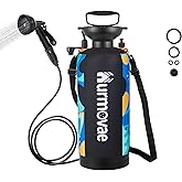 Hurmovae Portable Shower, 2.1Gallon (8L) &10 Spray Modes | Pressurized Beach Shower for Camping Travel & Sand, Camping Shower
